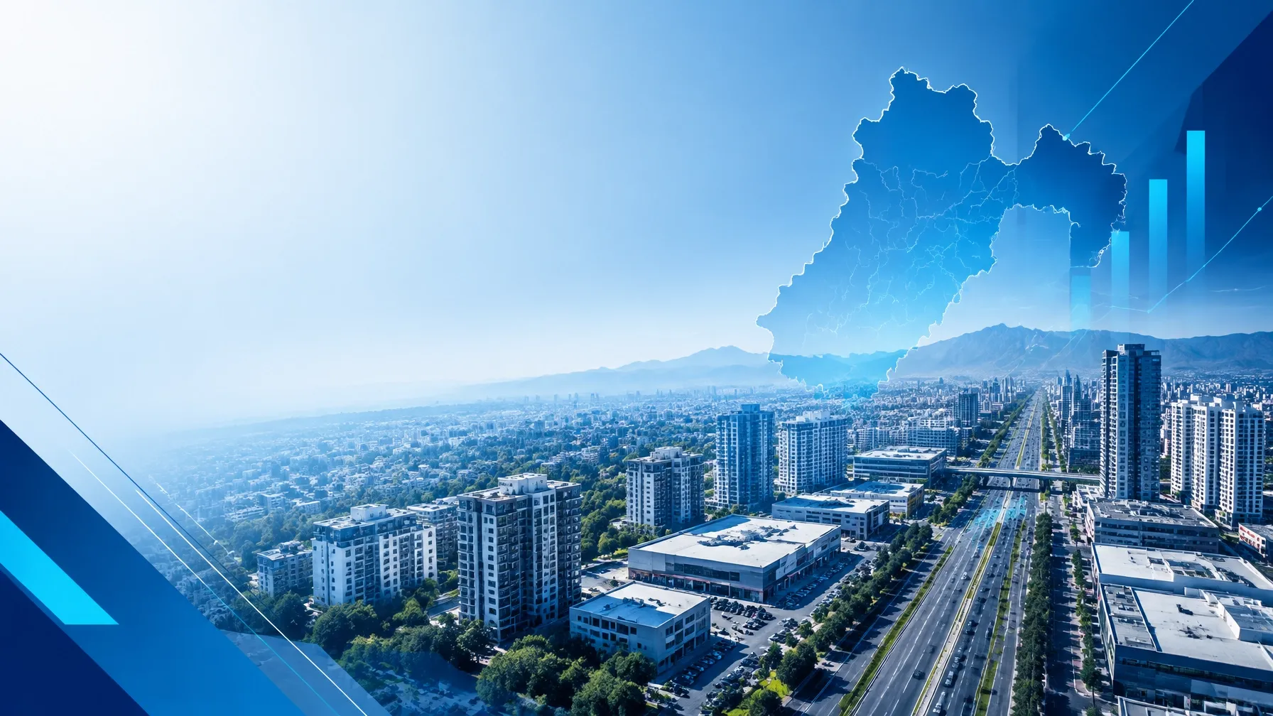 Vista conceptual de un corredor urbano del Estado de México para ilustrar el análisis del valor comercial de un inmueble